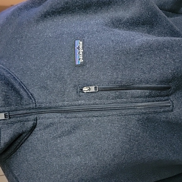 Patagonia Men's Deep Blue Zip-Up Sweater Size XXL - Picture 2 of 8